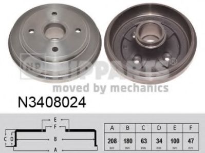 спирачен барабан N3408024