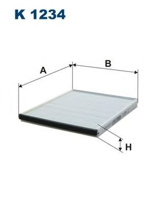 филтър, въздух за вътрешно пространство K1234