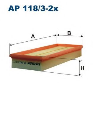 въздушен филтър AP118/3-2x
