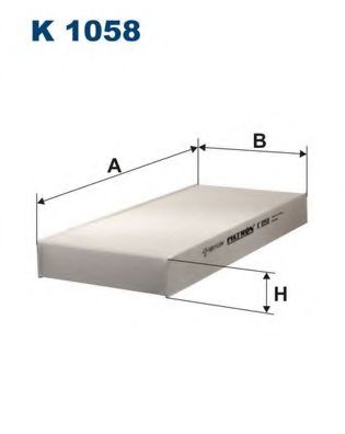 филтър, въздух за вътрешно пространство K1058