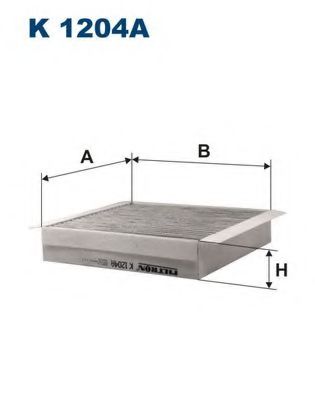 филтър, въздух за вътрешно пространство K1204A