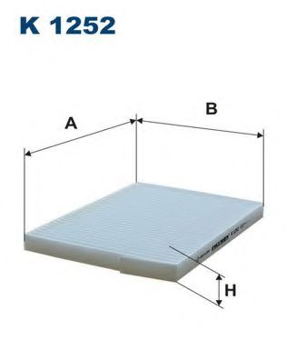 филтър, въздух за вътрешно пространство K1252