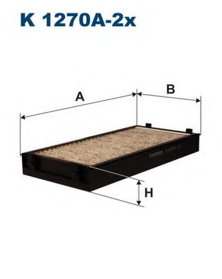 филтър, въздух за вътрешно пространство K1270A-2x