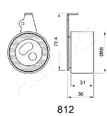 ремъчен обтегач, ангренаж 45-08-812