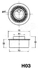 ремъчен обтегач, ангренаж 45-0H-003