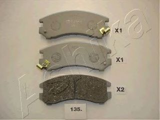 комплект спирачно феродо, дискови спирачки
