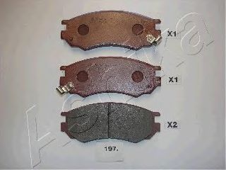 комплект спирачно феродо, дискови спирачки 50-01-197