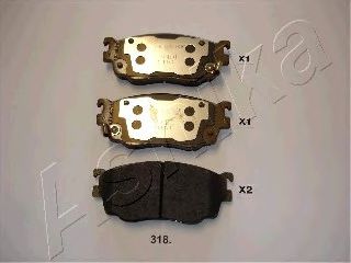 комплект спирачно феродо, дискови спирачки 50-03-318