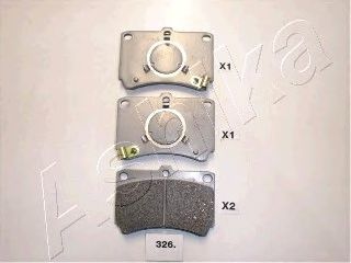 комплект спирачно феродо, дискови спирачки 50-03-326