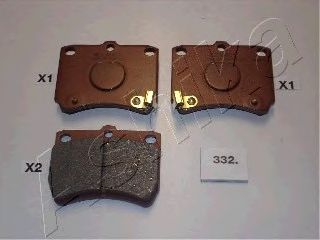 комплект спирачно феродо, дискови спирачки