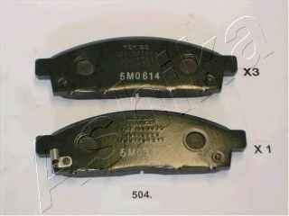 комплект спирачно феродо, дискови спирачки 50-05-504