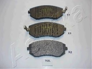 комплект спирачно феродо, дискови спирачки