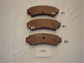 комплект спирачно феродо, дискови спирачки 51-01-125