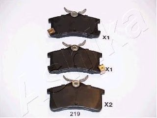комплект спирачно феродо, дискови спирачки 51-02-219