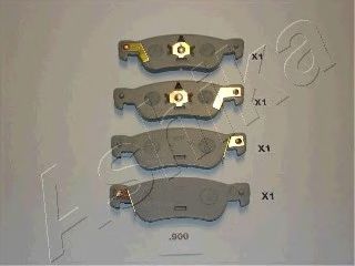 комплект спирачно феродо, дискови спирачки