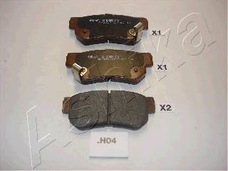 комплект спирачно феродо, дискови спирачки 51-0H-H04