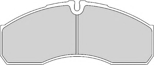 комплект спирачно феродо, дискови спирачки