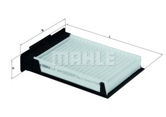 филтър, въздух за вътрешно пространство LA 304