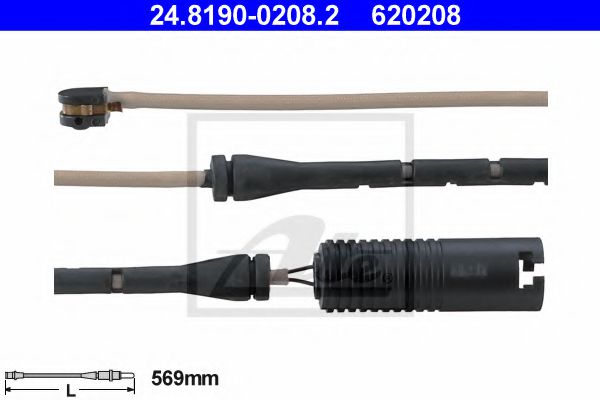 предупредителен контактен сензор, износване на накладките 24.8190-0208.2