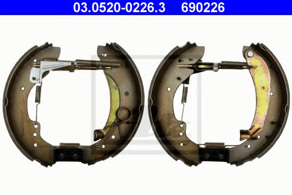 комплект спирачна челюст 03.0520-0226.3