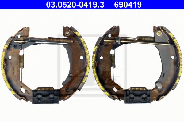 комплект спирачна челюст 03.0520-0419.3