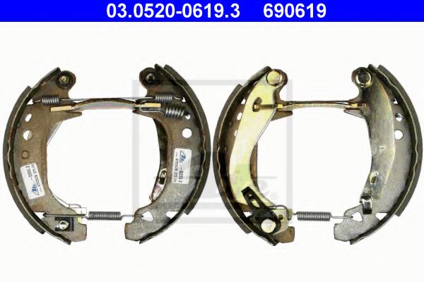комплект спирачна челюст 03.0520-0619.3