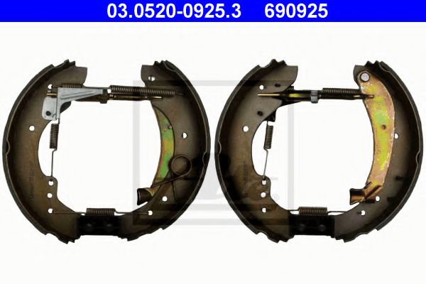 комплект спирачна челюст 03.0520-0925.3