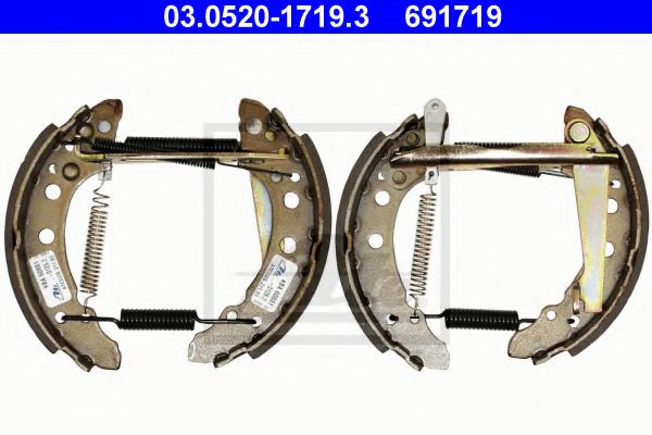 комплект спирачна челюст 03.0520-1719.3
