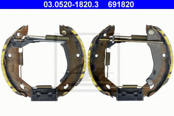 комплект спирачна челюст 03.0520-1820.3