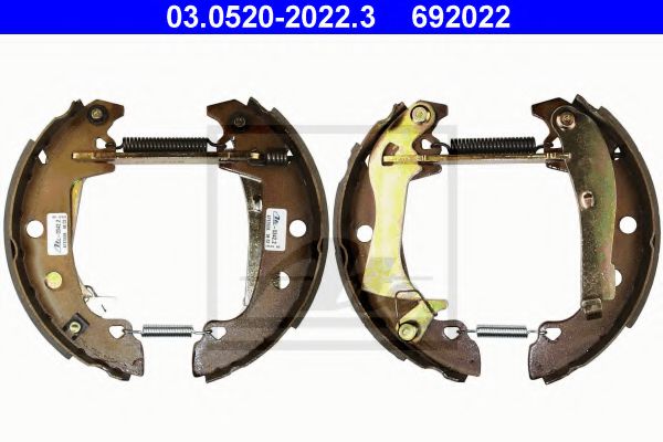 комплект спирачна челюст 03.0520-2022.3
