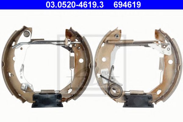 комплект спирачна челюст 03.0520-4619.3