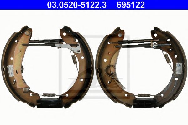 комплект спирачна челюст 03.0520-5122.3