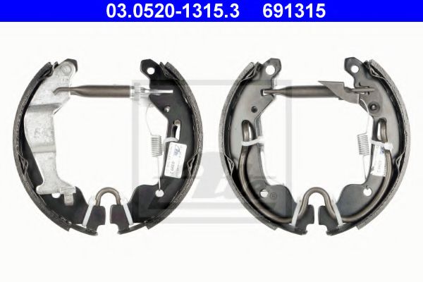 комплект спирачна челюст 03.0520-1315.3