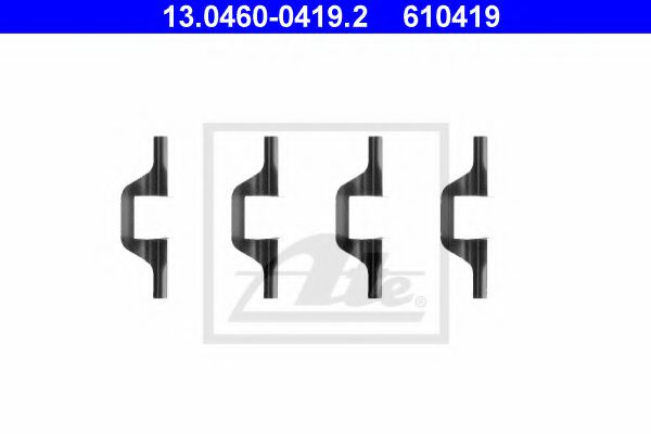 комплект принадлежности, дискови накладки 13.0460-0419.2