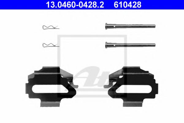 комплект принадлежности, дискови накладки 13.0460-0428.2