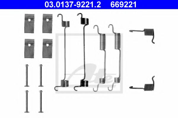 комплект принадлежности, спирани челюсти 03.0137-9221.2
