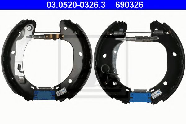 комплект спирачна челюст 03.0520-0326.3