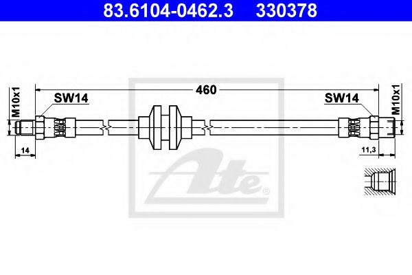 спирачен маркуч 83.6104-0462.3