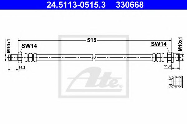 спирачен маркуч 24.5113-0515.3