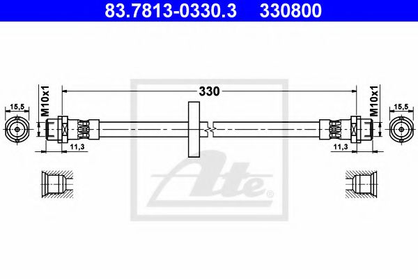 спирачен маркуч 83.7813-0330.3