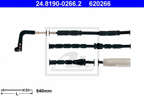 предупредителен контактен сензор, износване на накладките 24.8190-0266.2