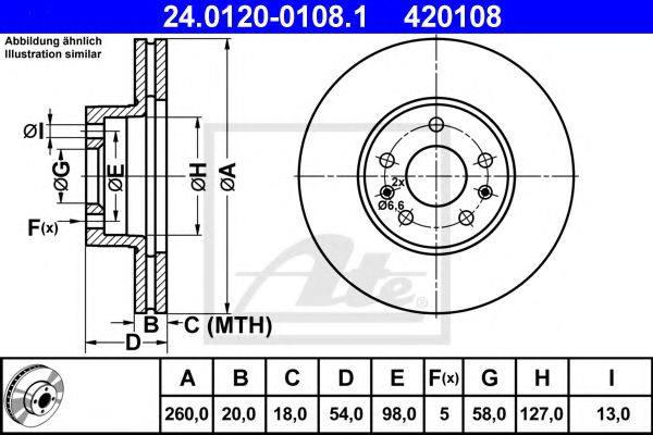 спирачен диск 24.0120-0108.1