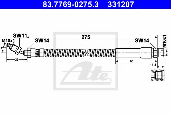 спирачен маркуч 83.7769-0275.3