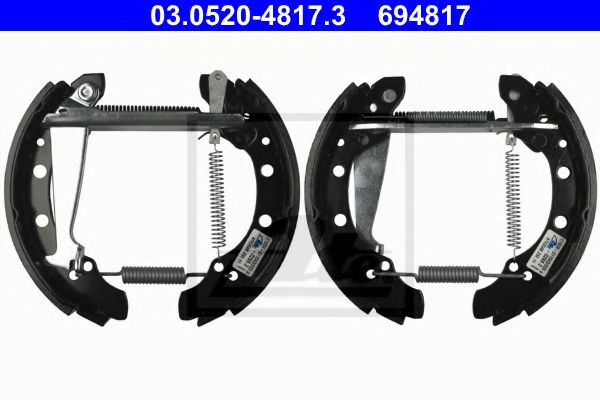 комплект спирачна челюст 03.0520-4817.3