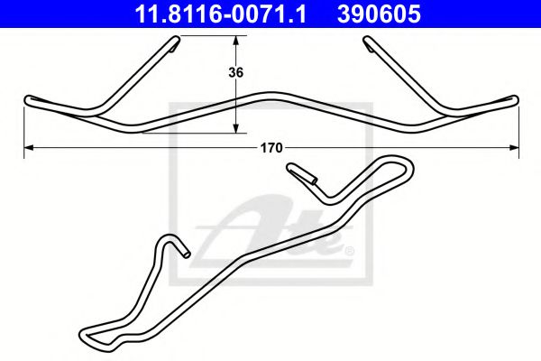 пружина, спирачен апарат 11.8116-0071.1