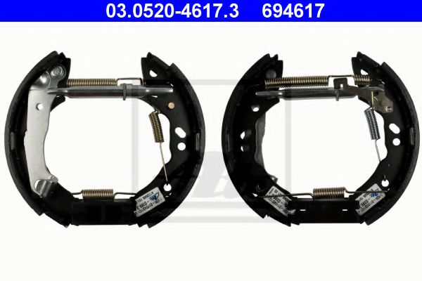 комплект спирачна челюст 03.0520-4617.3