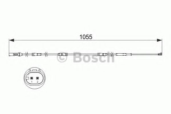 предупредителен контактен сензор, износване на накладките 1 987 473 508