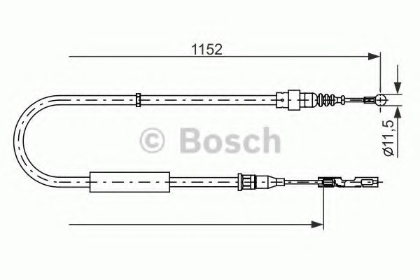 жило, ръчна спирачка 1 987 482 310