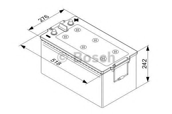 стартов акумулатор; стартов акумулатор 0 092 T40 800