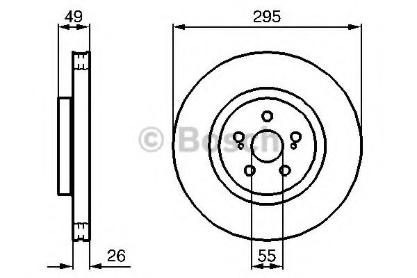 спирачен диск 0 204 173 009